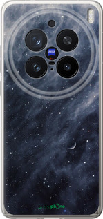 Силіконовий чехол Сині хмари, Синій місяць для Vivo X200 PRO - 6398u-3883 изображение 