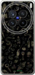 Силиконовый чехол Мистический коллаж с травами и магическими символами для Vivo X200 PRO - 6428u-3883 изображение 