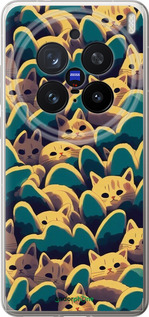 Силиконовый чехол С изображением кошек для Vivo X200 PRO - 6429u-3883 изображение 