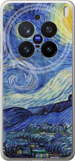 Силіконовий чехол «Зоряна ніч» Вінсента Ван Гога для Vivo X200 PRO - 6433u-3883 изображение 