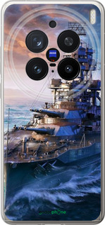 Силіконовий чехол Військовий корабель, world of tanks, wargaming для Vivo X200 PRO - 6461u-3883 изображение 