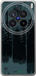 Силіконовий чехол Лисиця та нічний ліс для Vivo X200 PRO - 6481u-3883 изображение 