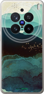 Силиконовый чехол С изображением гор Индиго для Vivo X200 PRO - 6484u-3883 изображение 