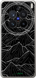 Силіконовий чехол Із зображенням Темних гір для Vivo X200 PRO - 6489u-3883 изображение 