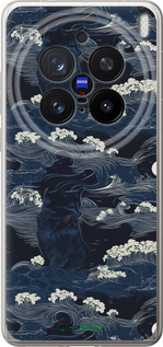 Силіконовий чехол Морська тематика у стилі арт-деко для Vivo X200 PRO - 6520u-3883 изображение 