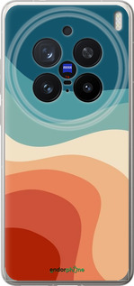 Силиконовый чехол В стиле ретро с волнами для Vivo X200 PRO - 6531u-3883 изображение 