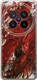 Силіконовий чехол Абстрактна композиція в червоних тонах для Vivo X200 PRO - 6541u-3883 изображение 