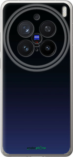Силиконовый чехол Градиент в тёмно - синем стиле для Vivo X200 PRO - 6542u-3883 изображение 
