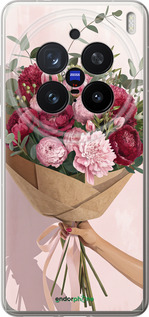 Силіконовий чехол Півонії 1 для Vivo X200 PRO - 6705u-3883 изображение 