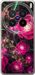 Силіконовий чехол Абстрактні квіти 3 для Vivo X200 PRO - 850u-3883 изображение 