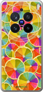 Силиконовый чехол Разноцветные дольки лимона для Vivo X200 PRO - 861u-3883 изображение 