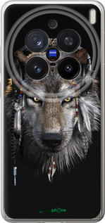 Силіконовий чехол Вовк-меломан для Vivo X200 PRO - 875u-3883 изображение 