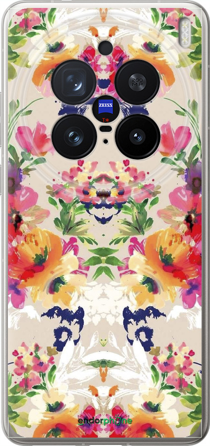 Силіконовий чехол Квітковий візерунок для Vivo X200 PRO - 1083u-3883 изображение 