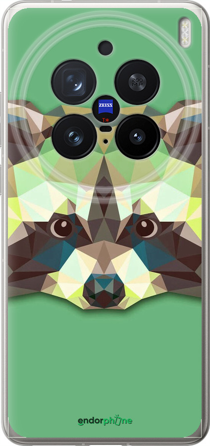 Силиконовый чехол Енот для Vivo X200 PRO - 1217u-3883 изображение 