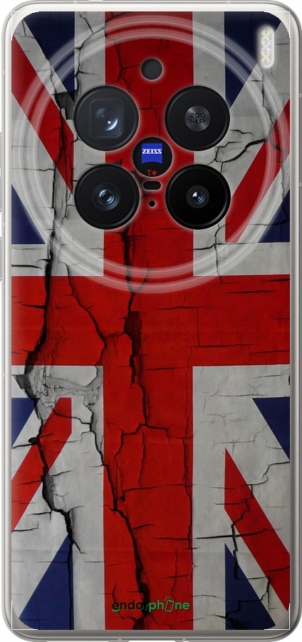 Силіконовий чехол Прапор Великобританії 2 для Vivo X200 PRO - 387u-3883 изображение 