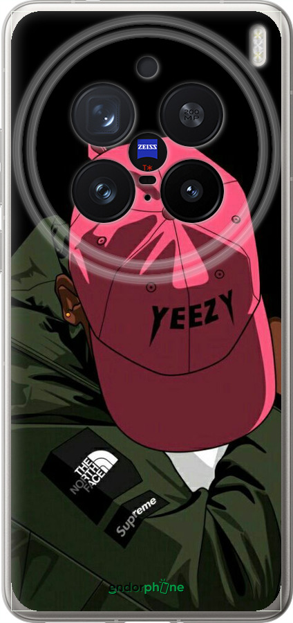 Силіконовий чехол logo de yeezy для Vivo X200 PRO - 3995u-3883 изображение 