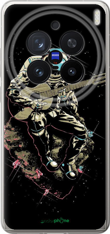 Силіконовий чехол Космонавт с гітарою для Vivo X200 PRO - 4138u-3883 изображение 