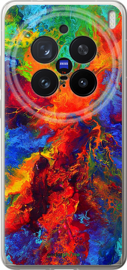 Силиконовый чехол Акварель на холсте для Vivo X200 PRO - 4150u-3883 изображение 