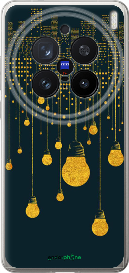 Силиконовый чехол Иллюстрация ночного города для Vivo X200 PRO - 4162u-3883 изображение 