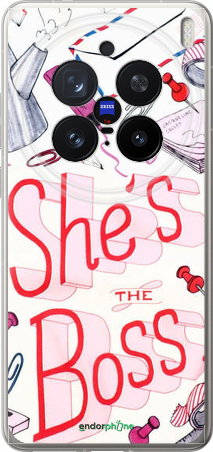 Силіконовий чехол Ші із зе босс для Vivo X200 PRO - 4254u-3883 изображение 