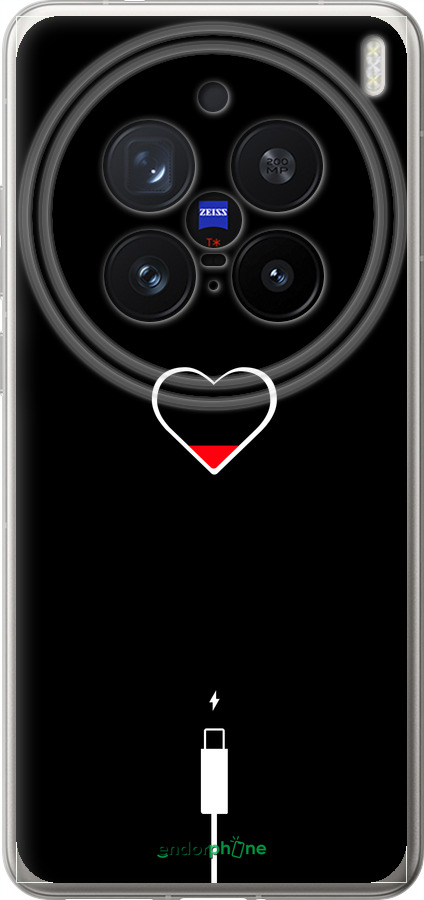 Силіконовий чехол Підзарядка серця для Vivo X200 PRO - 4274u-3883 изображение 