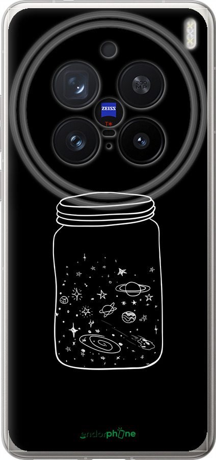 Силиконовый чехол Космос в банке для Vivo X200 PRO - 4297u-3883 изображение 