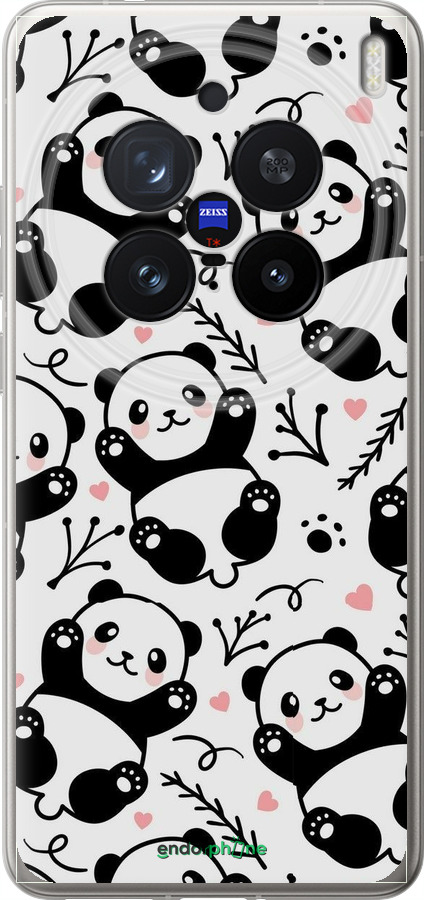 Силиконовый чехол Панды для Vivo X200 PRO - 4318u-3883 изображение 