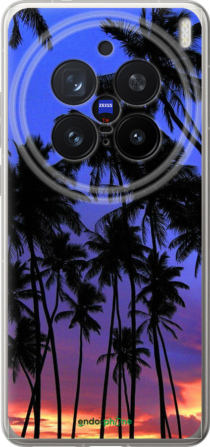 Силіконовий чехол Пальми для Vivo X200 PRO - 4324u-3883 изображение 