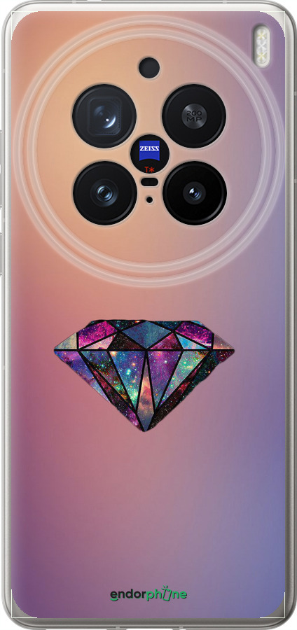 Силиконовый чехол Диамант для Vivo X200 PRO - 4352u-3883 изображение 