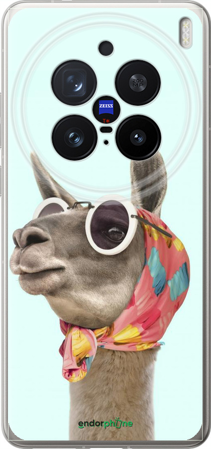 Силіконовий чехол Модна лама для Vivo X200 PRO - 4479u-3883 изображение 