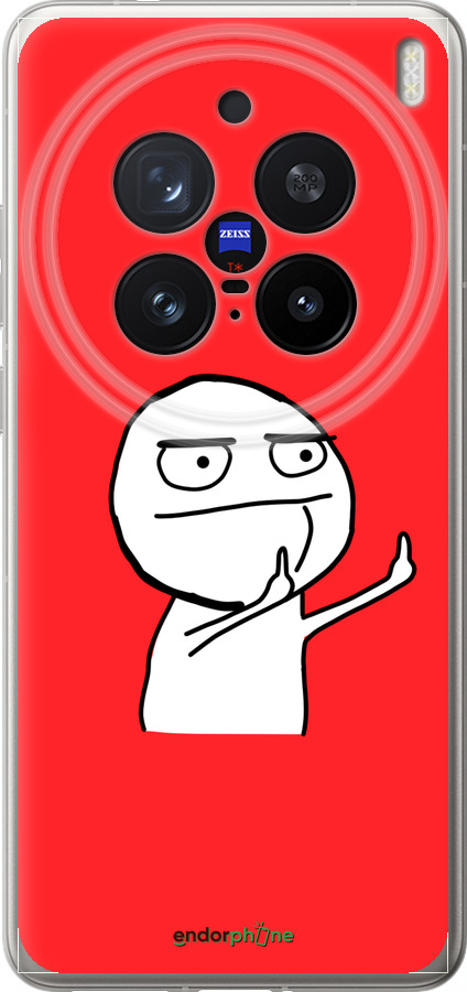 Силіконовий чехол Мем для Vivo X200 PRO - 4578u-3883 изображение 