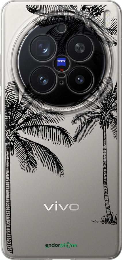 Силиконовый чехол Пальмы1 для Vivo X200 PRO - 4634u-3883 изображение 