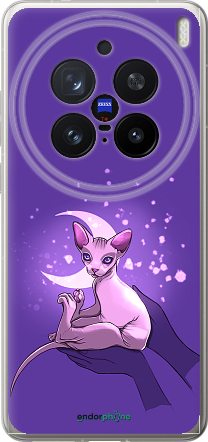 Силіконовий чехол Кіт2 для Vivo X200 PRO - 4676u-3883 изображение 