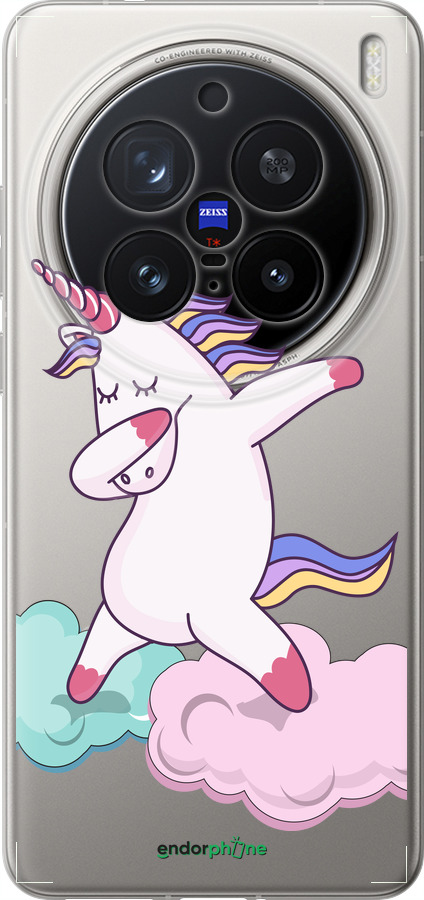 Силіконовий чехол Єдиноріг для Vivo X200 PRO - 4702u-3883 изображение 