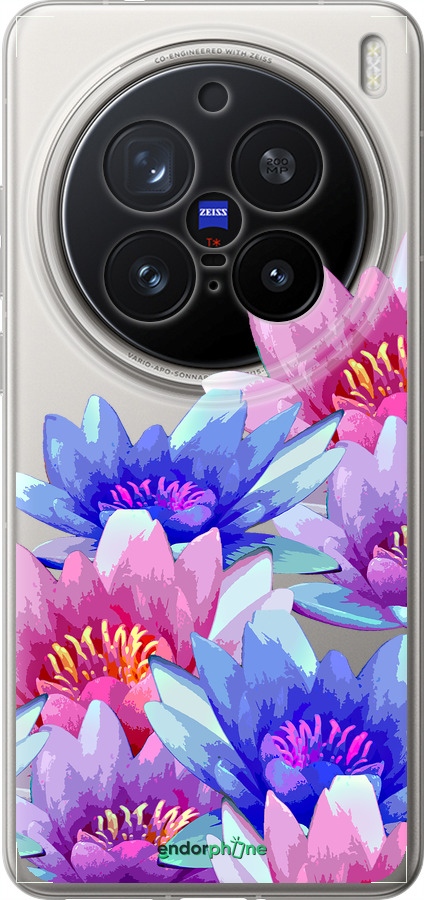 Силиконовый чехол Лотос для Vivo X200 PRO - 4862u-3883 изображение 