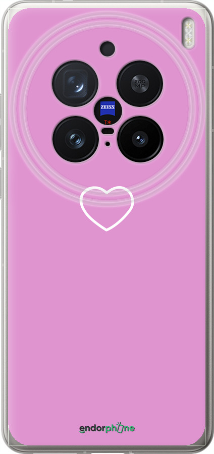 Силиконовый чехол Сердце 2 для Vivo X200 PRO - 4863u-3883 изображение 