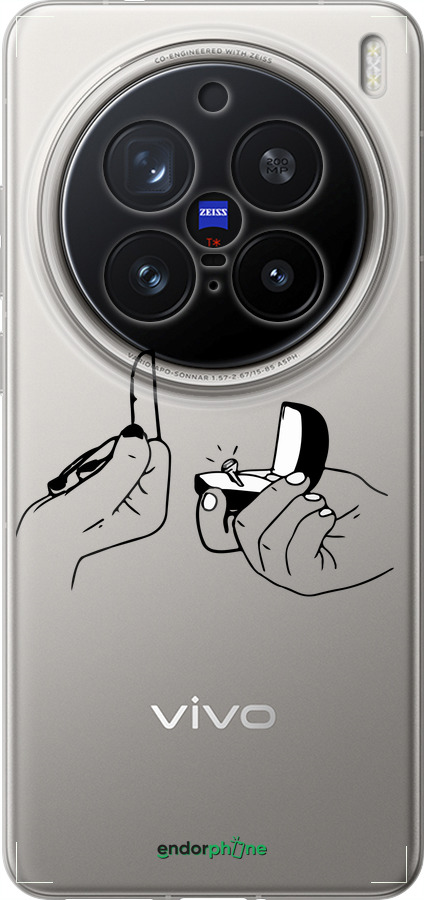 Силіконовий чехол Пропозиція для Vivo X200 PRO - 4898u-3883 изображение 