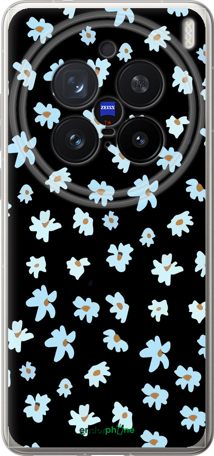 Силиконовый чехол Цветочный для Vivo X200 PRO - 4900u-3883 изображение 