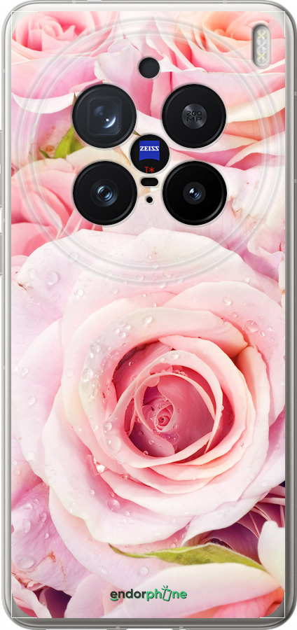 Силіконовий чехол Троянди для Vivo X200 PRO - 525u-3883 изображение 