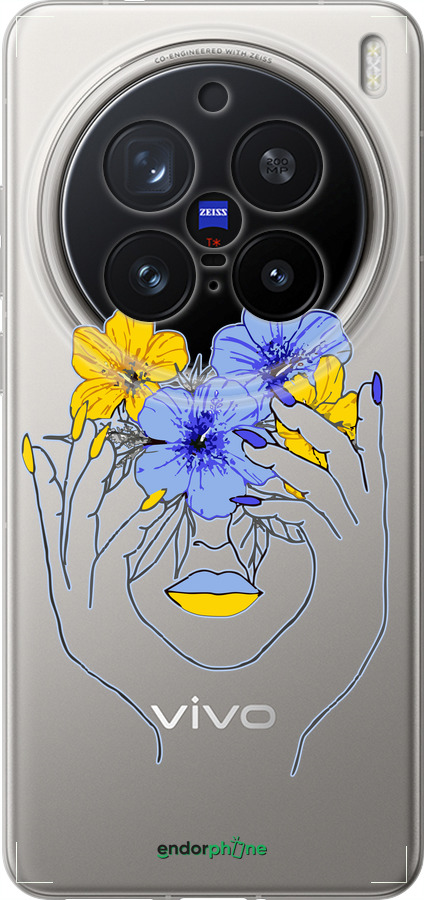 Силиконовый чехол Девушка v4 для Vivo X200 PRO - 5276u-3883 изображение 