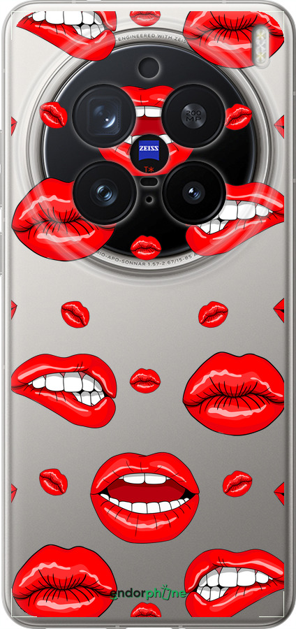 Силіконовий чехол Губи v3 для Vivo X200 PRO - 5477u-3883 изображение 