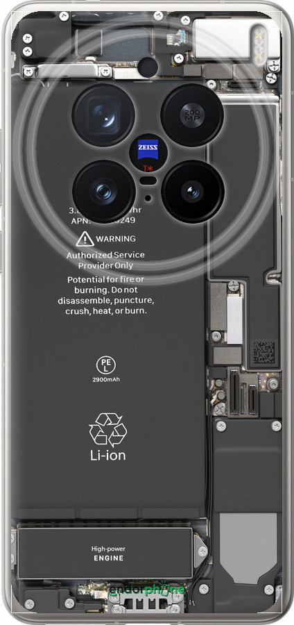 Силіконовий чехол Деталі смартфона для Vivo X200 PRO - 5487u-3883 изображение 