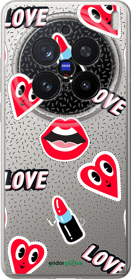 Силиконовый чехол Стикеры v3 для Vivo X200 PRO - 5502u-3883 изображение 