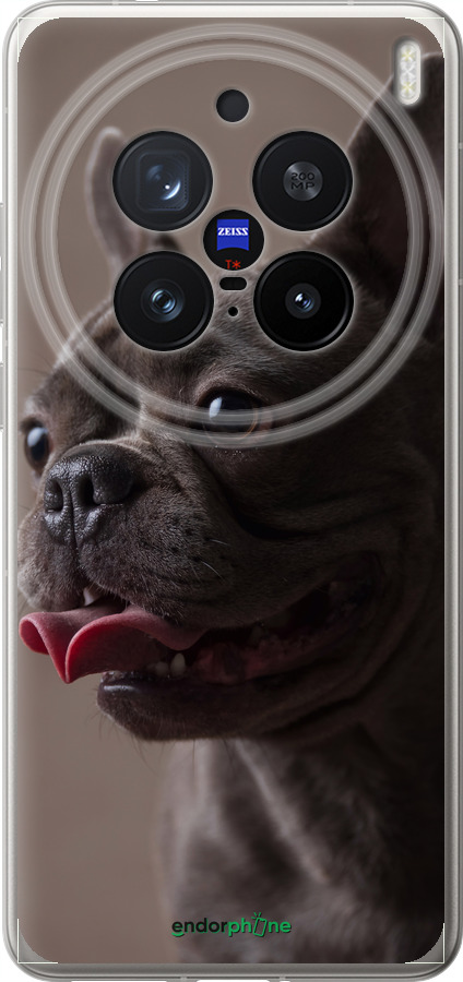 Силиконовый чехол Милый бульдог для Vivo X200 PRO - 5546u-3883 изображение 