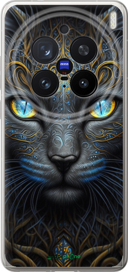 Силиконовый чехол Кошка для Vivo X200 PRO - 5548u-3883 изображение 