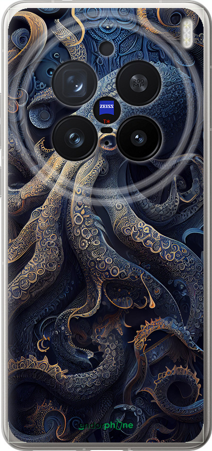 Силіконовий чехол Восьминіг для Vivo X200 PRO - 5551u-3883 изображение 