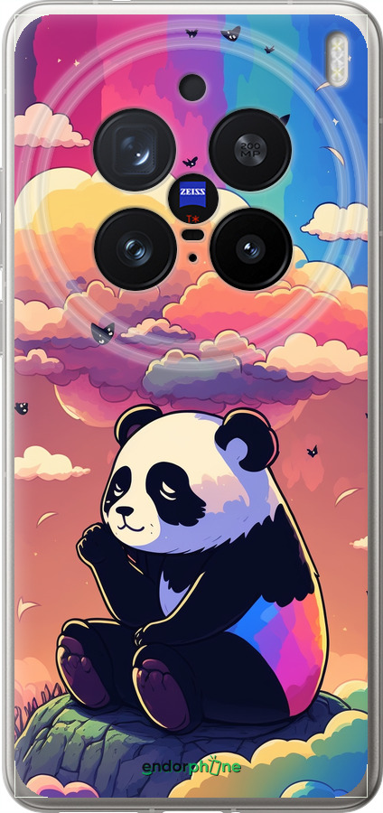 Силиконовый чехол Панда в облаках для Vivo X200 PRO - 5585u-3883 изображение 