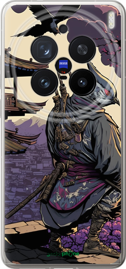 Силіконовий чехол Птах воїн для Vivo X200 PRO - 5587u-3883 изображение 