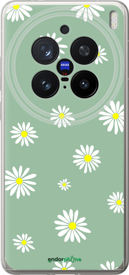 Силиконовый чехол Ромашки v4 для Vivo X200 PRO - 5603u-3883 изображение 