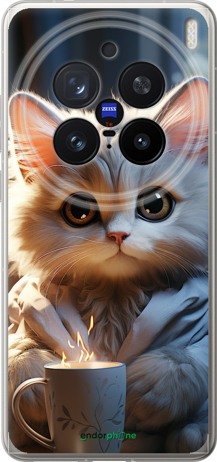 Силиконовый чехол White cat для Vivo X200 PRO - 5646u-3883 изображение 